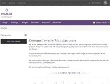 Tablet Screenshot of daxcostumejewelry.com